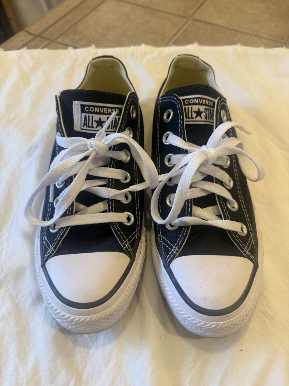 Converse Black and White Low Top Sneakers